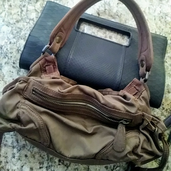 Gap Jeans scrunched satchel purse - Picture 2 of 7